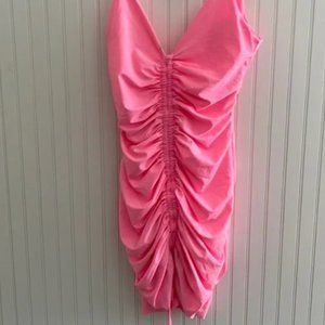 Tiger Mist Mini Dress Hot Pink